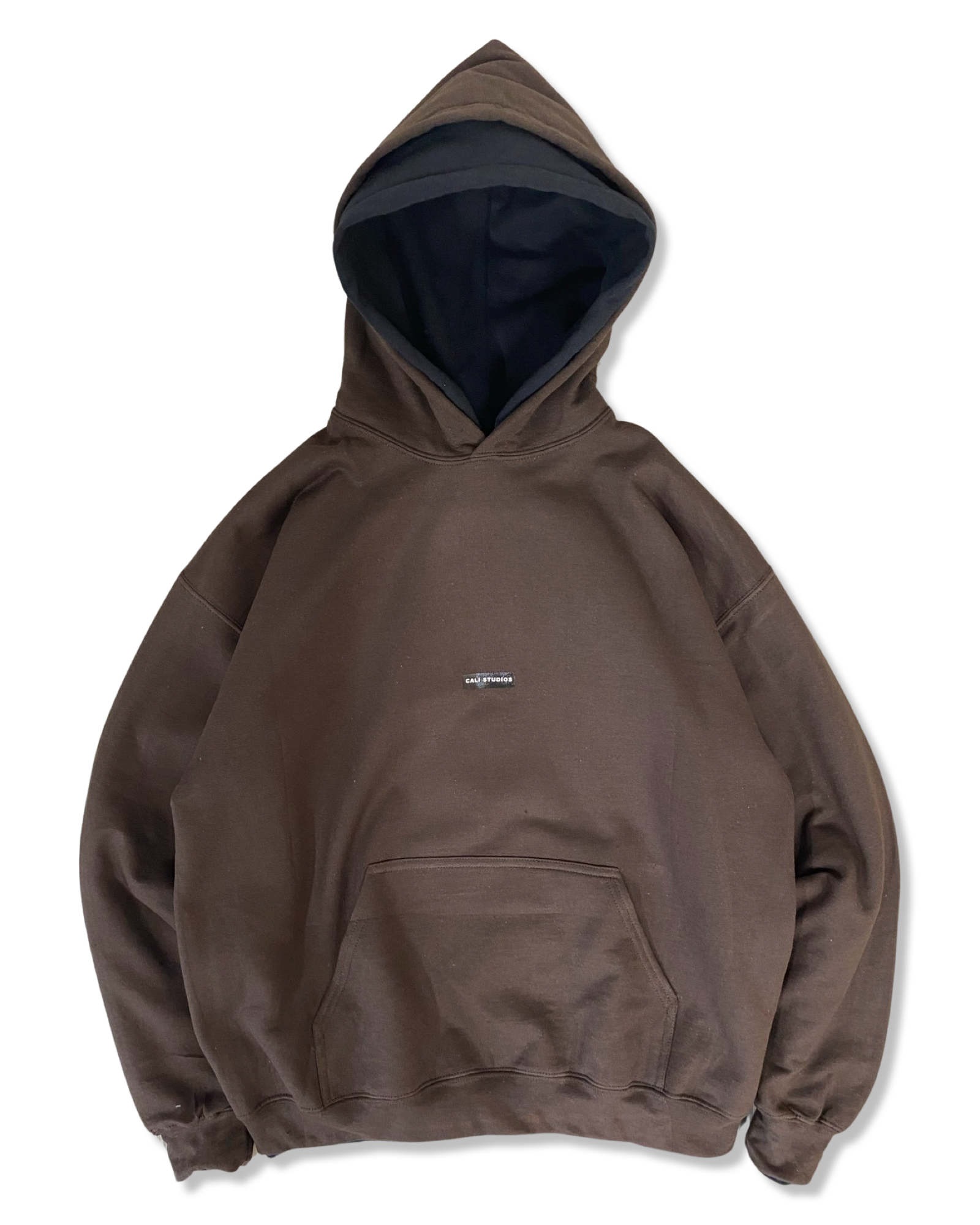 Layer Hoodie Brown Black Cali Studios